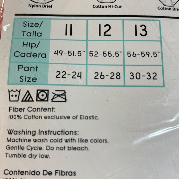 Kmart PINK Briefs Underwear Womens Plus Sz 13 Cotton 5 Pack Pink Black Floral - Picture 10 of 13